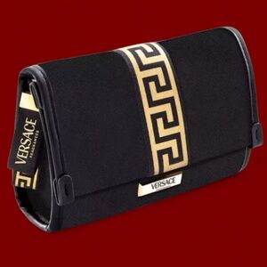 Versace Exclusive Beauty Pouch/Clutch. Includes Dust Bag and Dior Mystery Gift!